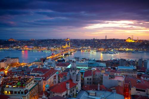 Стамбул Закат Панорама #94462279
