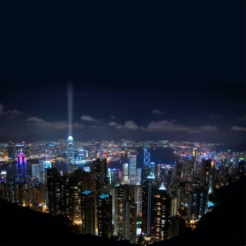 Гонконг вид ночью