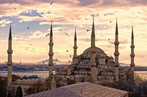Закат над Голубой мечетью, Стамбул #71805529